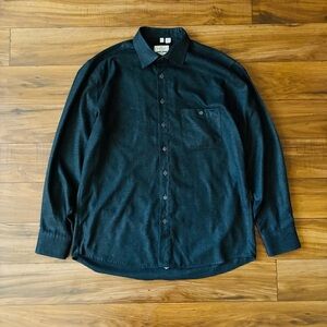 Haupt Germany Men’s Size L Black Finest Quality Regular Fit Long Sleeve